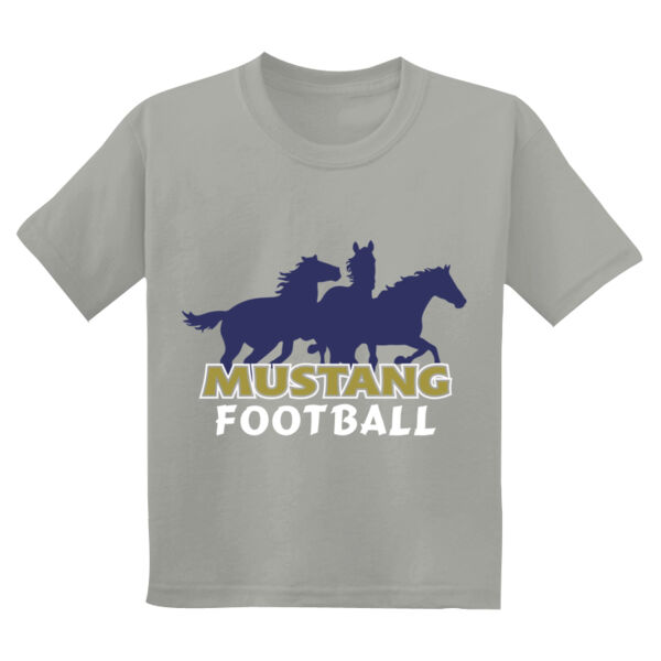 Mustang Football Youth Tshirt Thumbnail